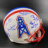 HOF - Oilers Multi Signed Authentic Proline Helemt Signed by Warren Moon...