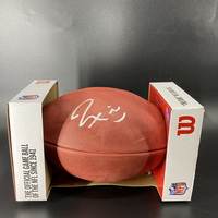 NFL - Lions Frank Ragnow Signed Authentic Football (Slight Scuff)