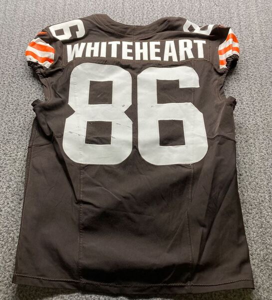 London Games - Browns Blake Whiteheart Game Worn Jersey (10/05/2025) Siz...