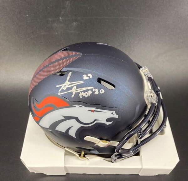 HOF - Broncos Steve Atwater Signed Mini Helmet