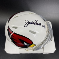 HOF - Cardinals Jackie Smith Signed Mini Helmet with HOF 94 Inscription