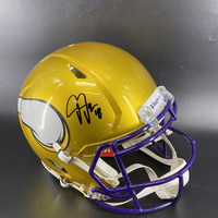 NFL - Vikings Justin Jefferson Signed Authentic Flash Helmet