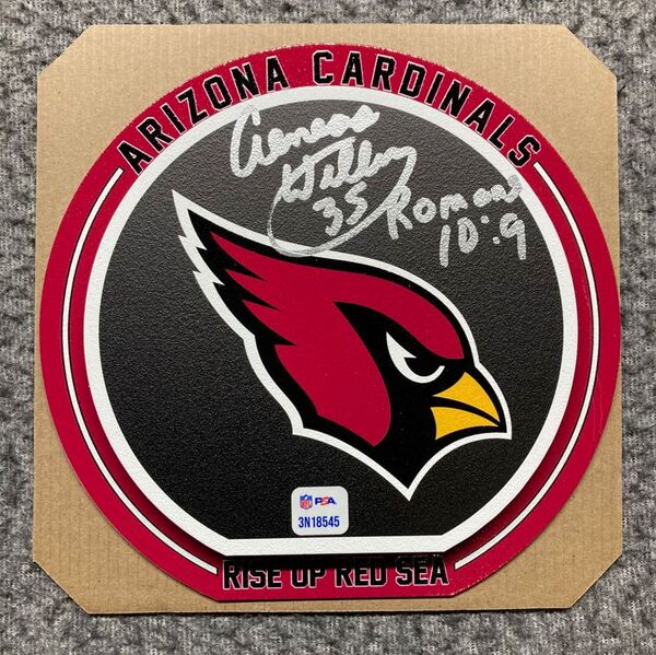 HOF - Cardinals Aeneas Williams Signed 3D Metal Wall Art (8x8)