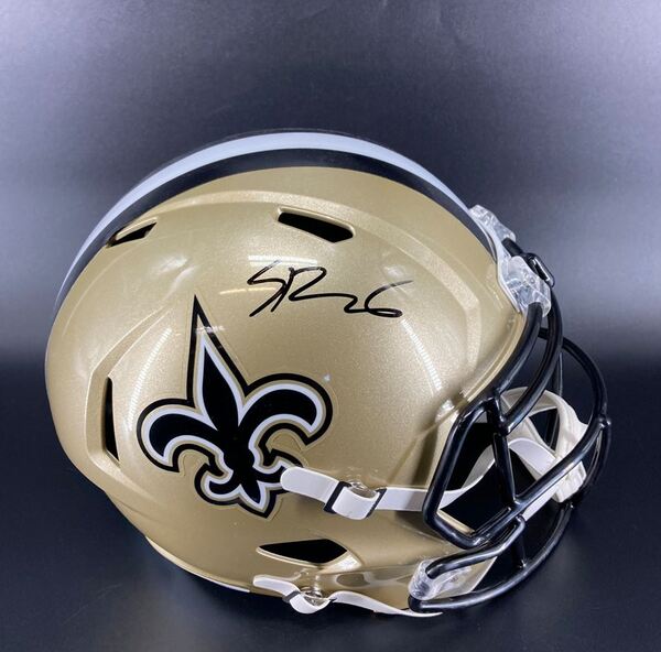 NFL - Saints Spencer Rattler Signed Replica Speed Helmet