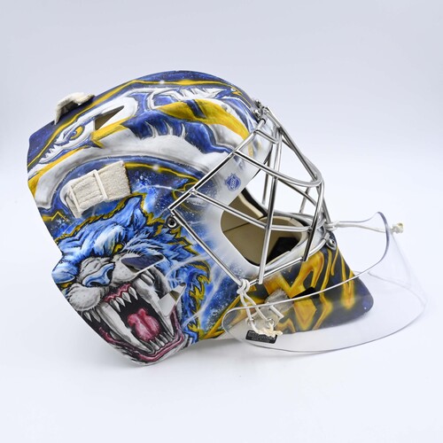 Image of Annunen, Justus<br>Goalie Mask "Preds Inferno"<br>Nashville Predators<br>2024-25<br>#29