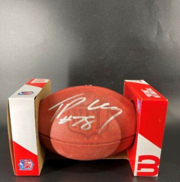 NFL - Buccaneers Tristan Wirfs Signed Authentic Football with Pro Bowl Logo