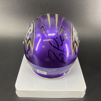 NFL - Ravens Ray Lewis Signed Flash Mini Helmet