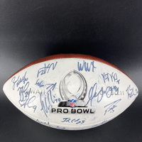 NFL - Multi Sign 2014 Pro Bowl Commemorative Panel Ball Signed By Over 3...