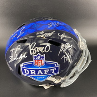 NFL - Multi Sign Signed NFL Draft Replica Helmet Signed By Over 10 Playe...