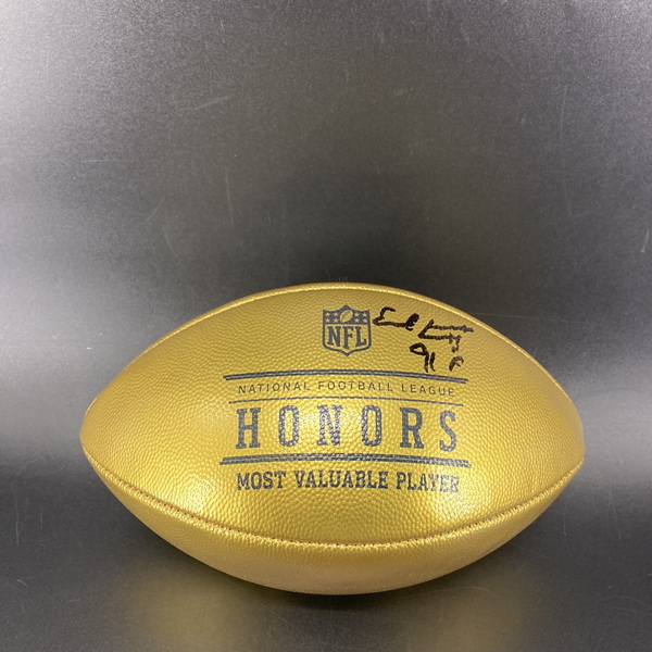 HOF - Oilers Earl Campbell Signed Gold Honors Football