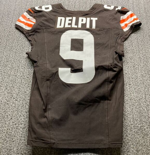London Games - Browns Grant Delpit Game Worn Jersey (10/05/2025) Size Wi...