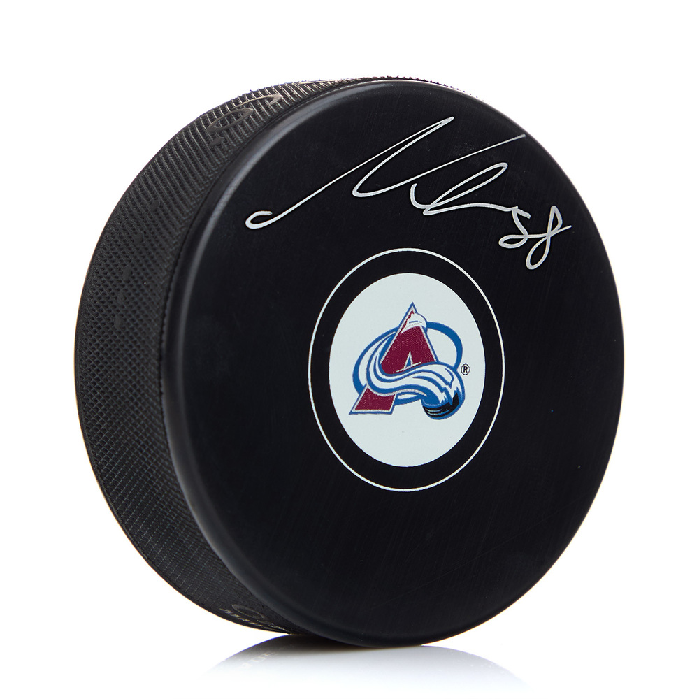 Martin Necas Autographed Colorado Avalanche Hockey Puck