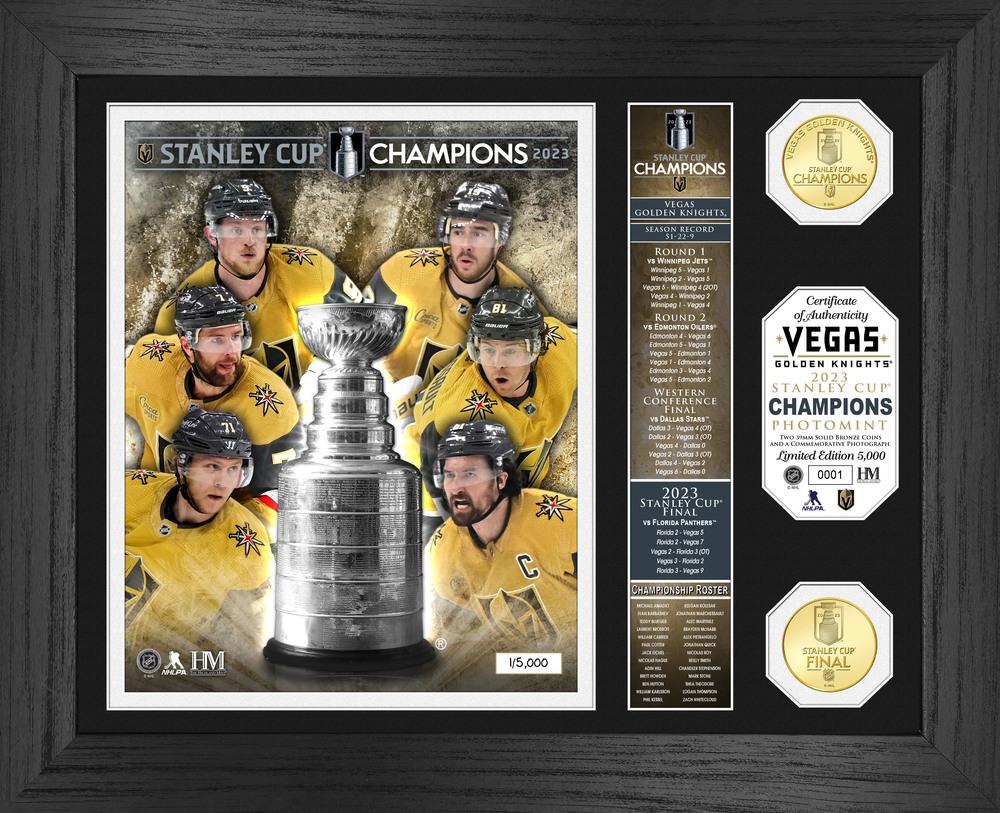 Vegas Golden Knights 2023 NHL Stanley Cup Champions Banner Photo Mint LE #1