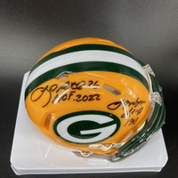 HOF - Packers LeRoy Butler Signed Mini Helmet with ""HOF 22&qu...