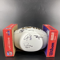 NFL - Chiefs Multi Signed Super Bowl 58 Commemorative Panel Ball Signed ...