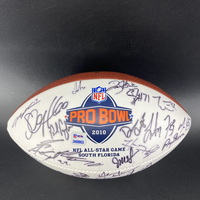 NFL - Multi Sign 2010 Pro Bowl Commemorative Panel Signed By Over 35 Pla...
