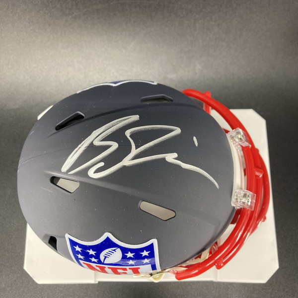 NFL - Chargers Brendan Rice Signed Blue Shield Mini Helmet