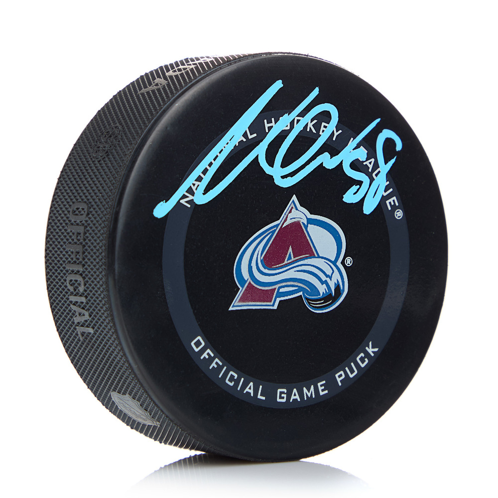 Martin Necas Autographed Colorado Avalanche Official Game Puck