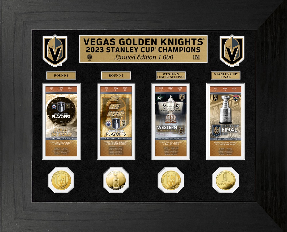 Vegas Golden Knights 2023 NHL Stanley Cup Champions Deluxe Ticket Photo Mint LE 1 NHL Auctions