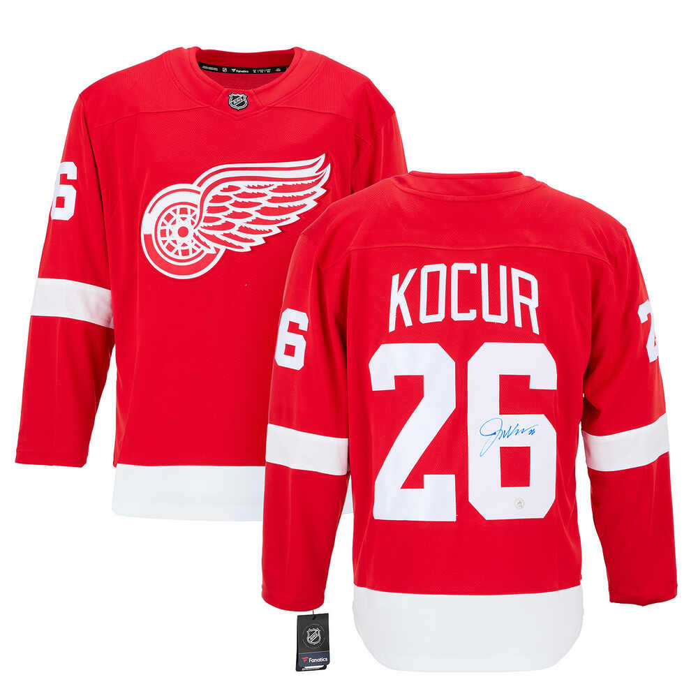 Joey Kocur Signed Detroit Red Wings Fanatics Breakaway Jersey