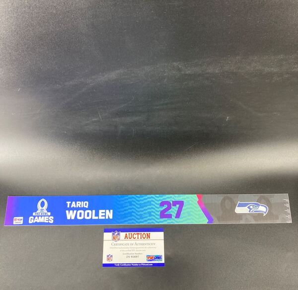 NFL - Seahawks Tariq Woolen 2023 Pro Bowl Games Nameplate Special Editio...