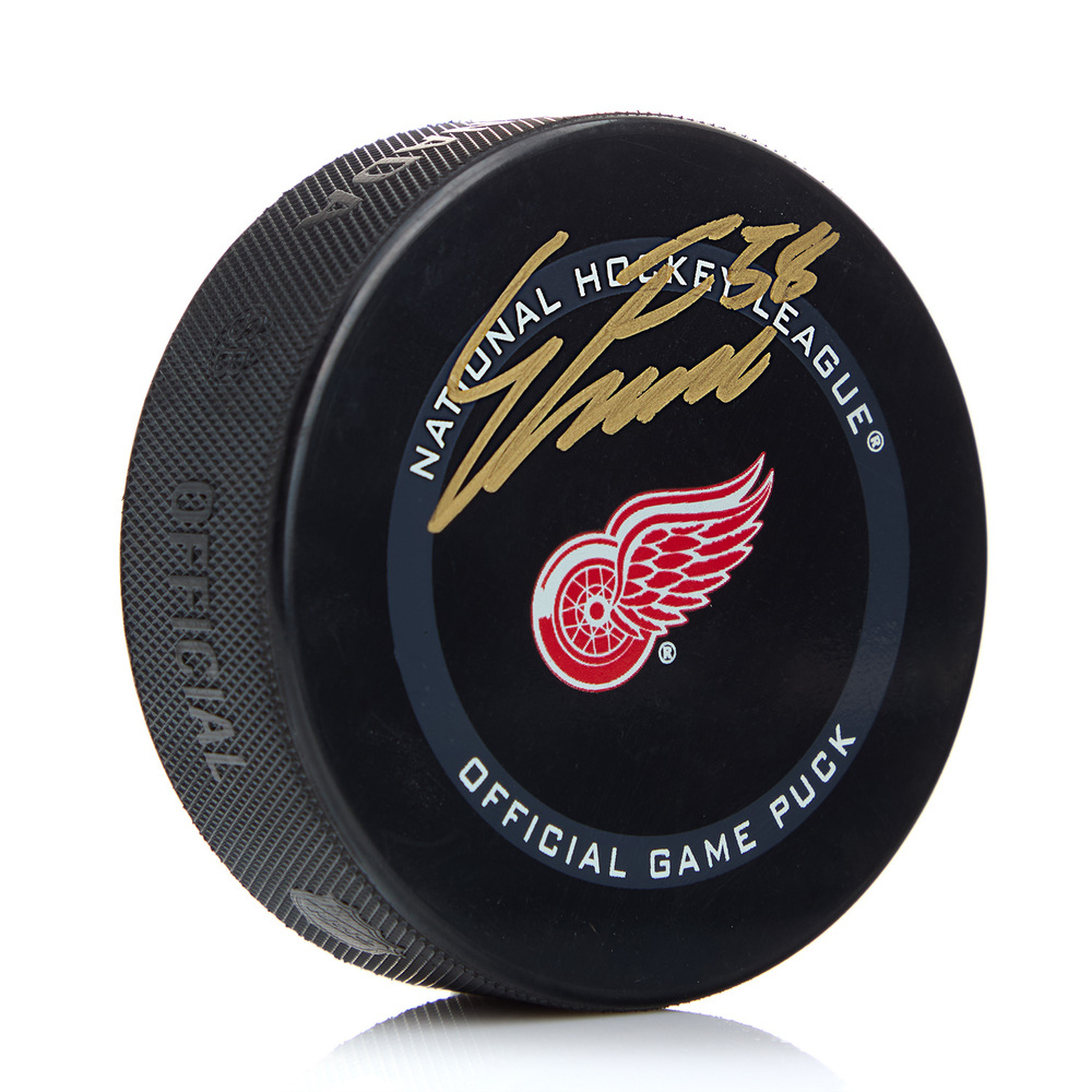 Emmitt Finnie Signed Detroit Red Wings Official Game Puck