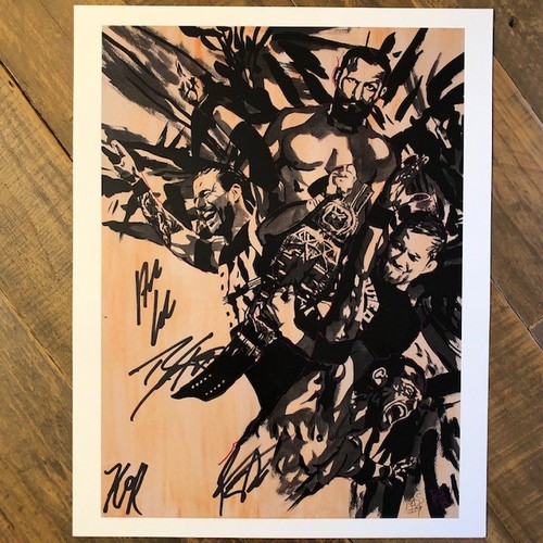 Undisputed Era SIGNED Rob Schamberger 11 x 14 Art Print (The Undisputed Era)
