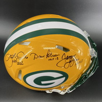 HOF - Packers Multi Signed Authentic Speed Helmet Signed by Dave Robinso...