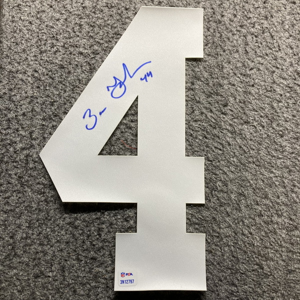 NFL - Colts Zaire Franklin Signed Jersey Number