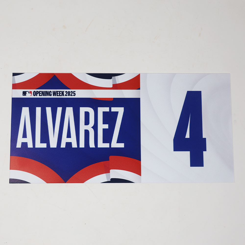 Francisco Alvarez #4 - Team Issued Locker Nameplate - 2025 Home