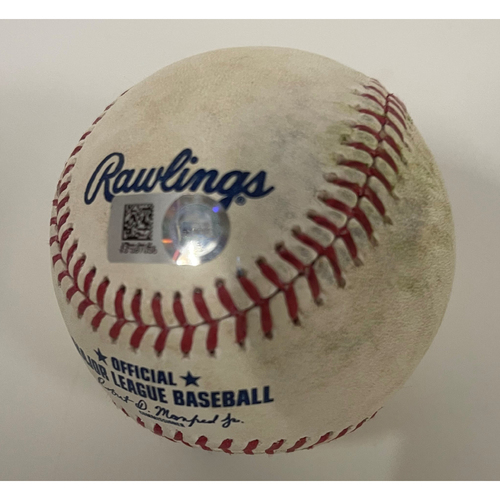 Game Used Baseball - 5/31/2021 White Sox at Indians Game 1 - Cesar Hernandez Home Run off Pitcher Carlos Rodon