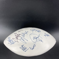 NFL - Multi Sign Panel Ball With 2011 Pro Bowl Logo Signed By Peyton Man...