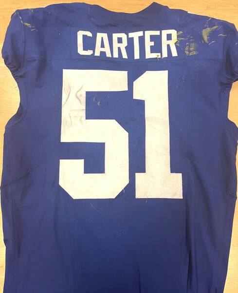 Giants Abdul Carter Game-Worn Crucial Catch Jersey 09.28.25