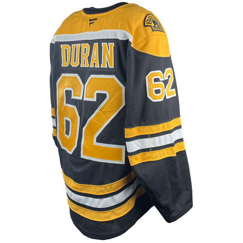 Photo of Game-Used 2025 Prospect Challenge Worn Home Hockey Jersey - Riley Duran