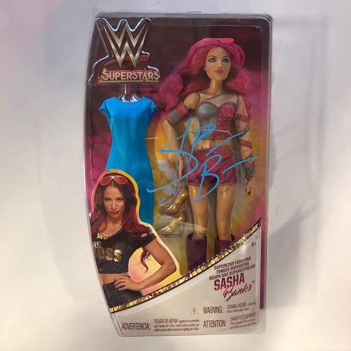 Sasha Banks SIGNED Mattel Superstars Fashion Doll