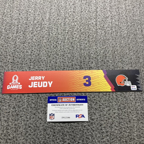NFL - Browns Jerry Jeudy 2024 Pro Bowl Games Nameplate 1 of 1