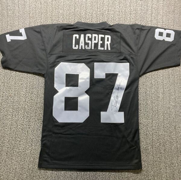 HOF - Raiders Dan Casper Signed Mitchell & Ness Jersey