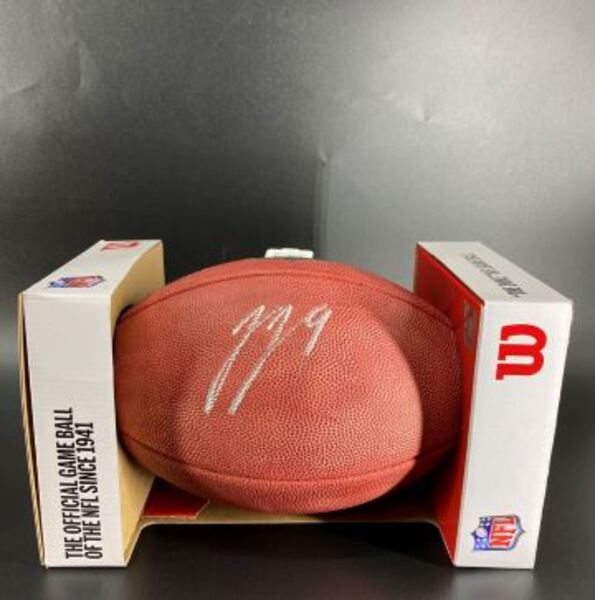 NFL - Vikings JJ McCarthy Signed Authentic Football