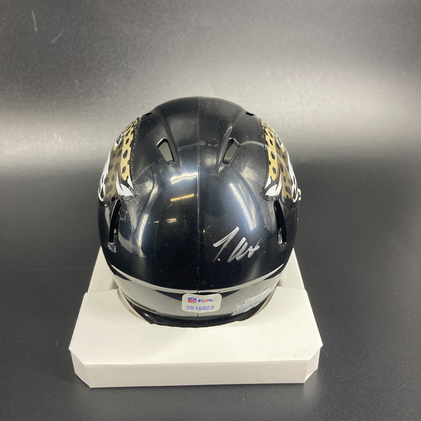 NFL - Jaguars Travis Hunter Signed Mini Helmet