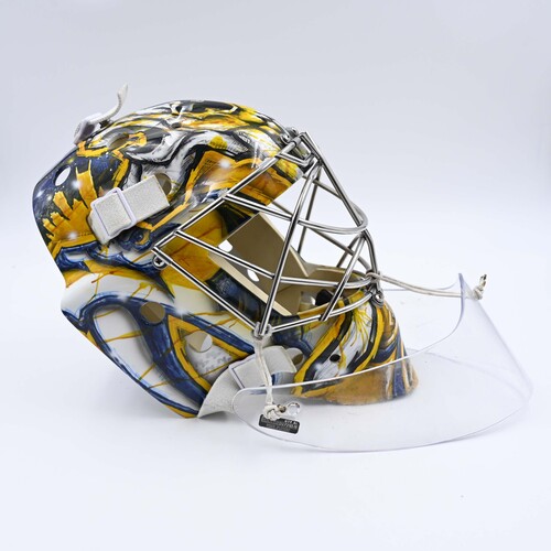 Image of Saros, Juuse<br>Goalie Mask "Pred Rogue Rage Splatter - Vol. 5"<br>Nashville Predators<br>2024-25<br>#74