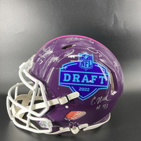 NFL - Multi Signed 2022 NFL Draft Helmet Including Aidan Hutchinson, Mal...