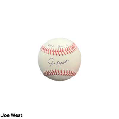 Joe West Autographed Baseball