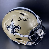 NFL - Saints Spencer Rattler Signed Replica Speed Helmet