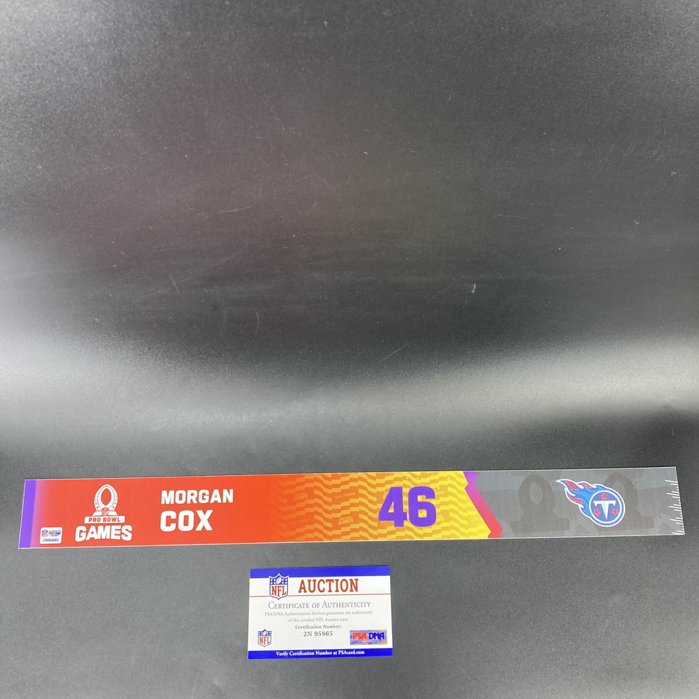 NFL - Titans Morgan Cox 2023 Pro Bowl Games Nameplate Special Edition 1 of 3