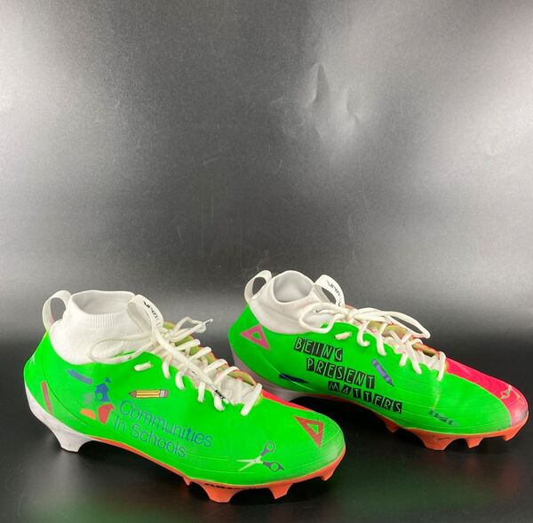 MCMC - Bengals Chase Brown Custom Cleats 2025 Season Size 11 Proceeds Be...