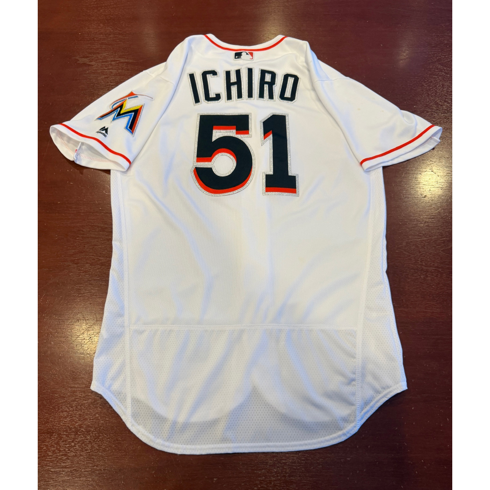 Ichiro Suzuki Game-Used Home Jersey from 2016 Season - Washington