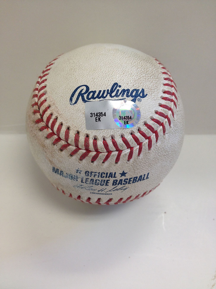 Orioles Authentics GameUsed Baseball Game in which the Baltimore