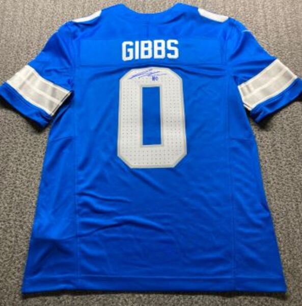 NFL - Lions Jahmyr Gibbs Signed Replica Jersey