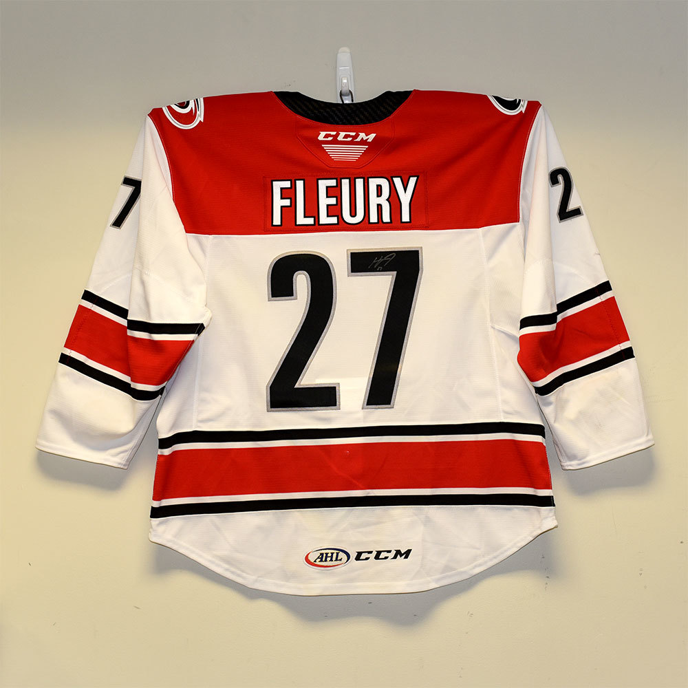 AHL Authentic Charlotte Checkers 2019 Calder Cup Finals Game 3 Jersey Worn and Signed by 27