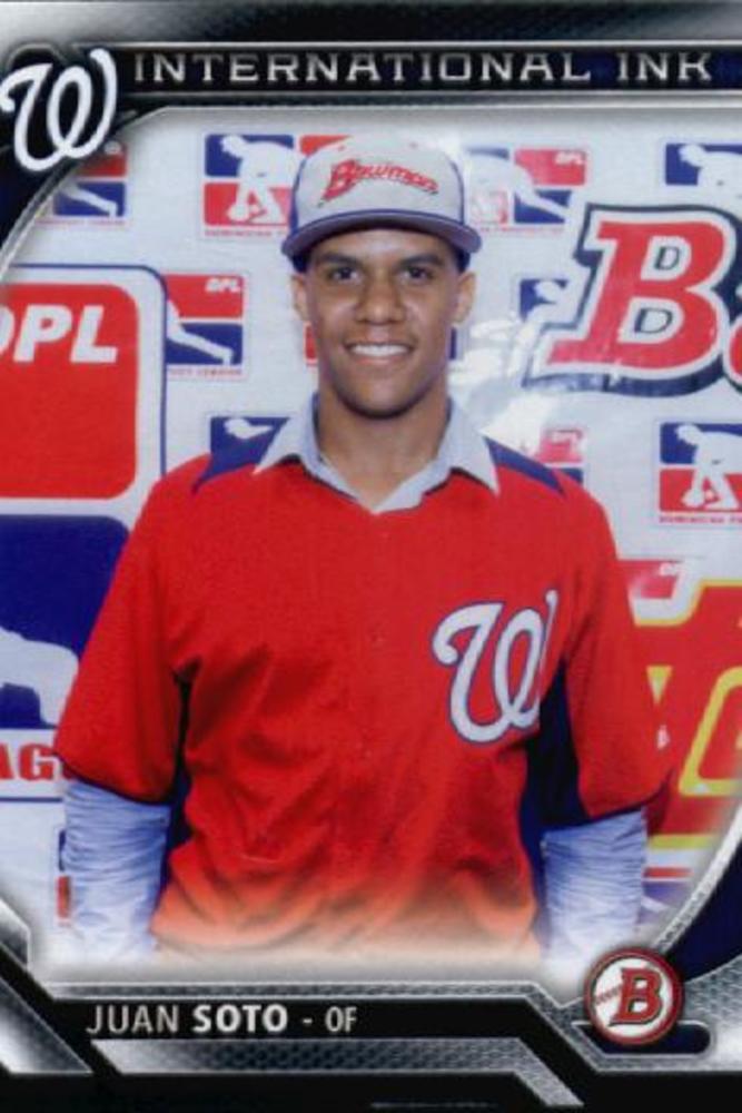 2016 Bowman International Ink #IIJS Juan Soto
